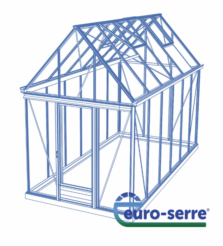 Euro Cottage (236 cm, 309 cm, 185 cm, Aluminium, Faîte classique, Sol de terre, Sans montage)