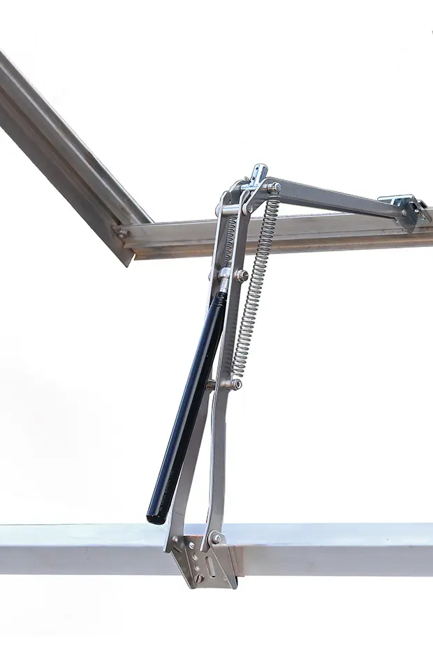 Ouverture automatique aluminium double ressort